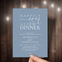Happily Ever After Dinner Modern Wedding Reception