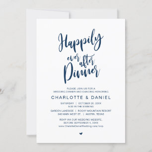 Happily Ever After Dinner, Wedding Elopement Invitation