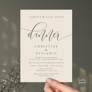 Happily Ever After Dinner, Wedding Party Dancing Invitation