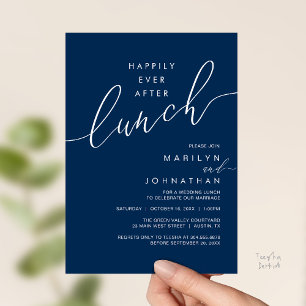 Happily Ever After Dinner Wedding Reception Dinner Invitation