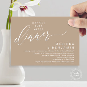 Happily Ever After Dinner Wedding Romantic Party Invitation