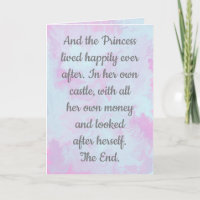 Happily Ever After, Divorce card.