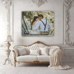 Happily ever after elegant overlay wedding photo faux canvas print<br><div class="desc">Display the love story in style! Showcase your favourite wedding pictures with this modern faux canvas print,  with the words Happily ever after in a beautiful text overlay. You can easily change the colour and size of the text to fit your picture.</div>