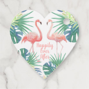 Happily Ever After - Fairy Tale For Two Flamingo Favour Tags