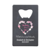 Happily Ever After Glittery Pink Hearts Wedding