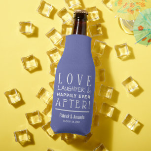 Happily Ever After INDIGO Wedding Bottle Cooler