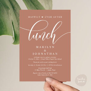 Happily Ever After Lunch, Post Wedding Invitation