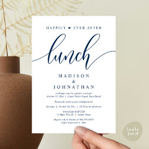 Happily Ever After Lunch, Post Wedding Invitation