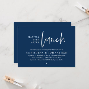 Happily Ever After Lunch Wedding Party Celebration Invitation