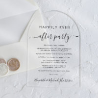 Happily Ever After Party Arch Wedding Reception