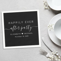 Happily Ever After Party Black Wedding Reception