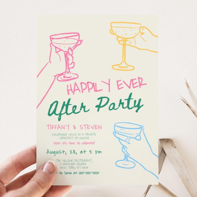 Happily Ever After Party Invitation, Reception Par Invitation (Creator Uploaded)