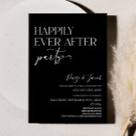 Happily Ever After Party Minimal Wedding Reception Invitation<br><div class="desc">This is a Happily Ever After Party Wedding Reception Invitation!</div>