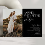 Happily Ever After Party Picture Wedding Reception Invitation<br><div class="desc">This is a Happily Ever After Party Custom Picture Photo Wedding Reception Invitation!</div>