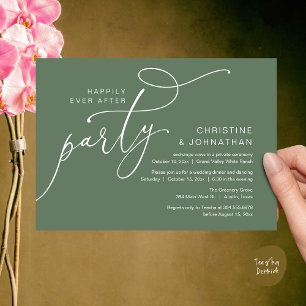 Happily Ever After Party, Romantic Dinner Dancing Invitation