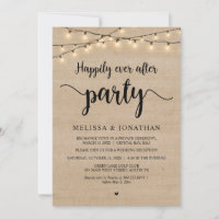 Happily Ever After Party,  String Lights Reception