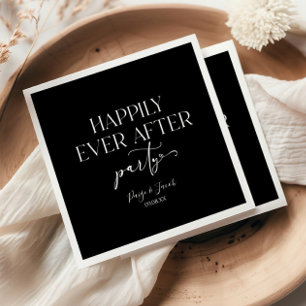 Happily Ever After Party Wedding Reception Napkin
