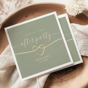 Happily Ever After Party Wedding Reception Napkin
