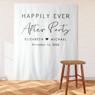 Happily Ever After Party Wedding Reception Tapestry
