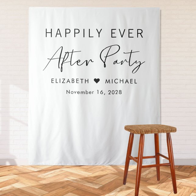 Happily Ever After Party Wedding Reception Tapestry (Creator Uploaded)