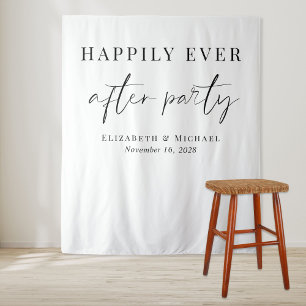 Happily Ever After Party Wedding Reception Tapestry