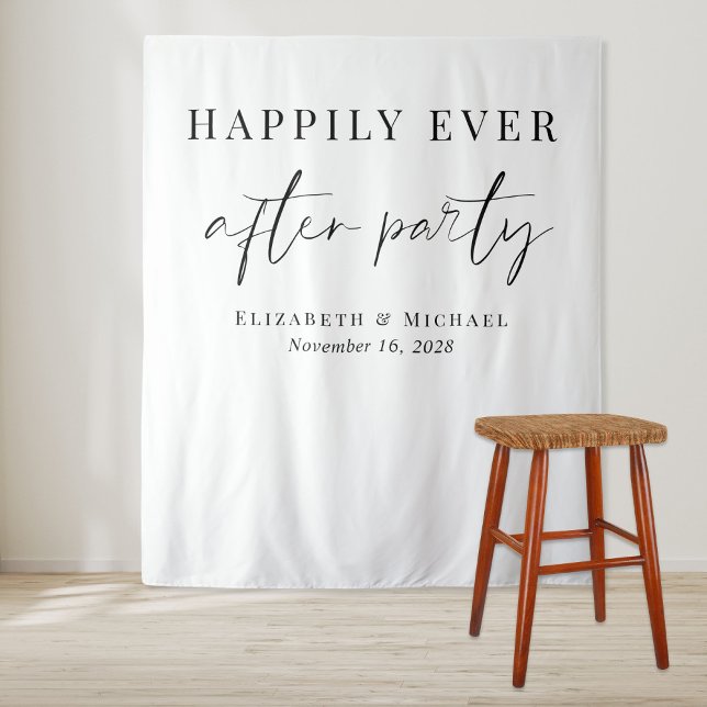 Happily Ever After Party Wedding Reception Tapestry (Creator Uploaded)