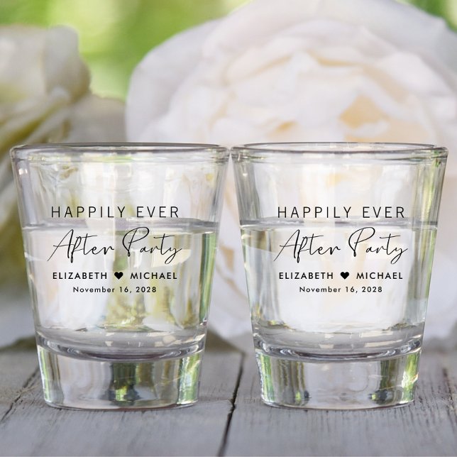 Happily Ever After Party Wedding Shot Glass (Creator Uploaded)