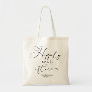 Happily Ever After Personalised Wedding Elegant Tote Bag