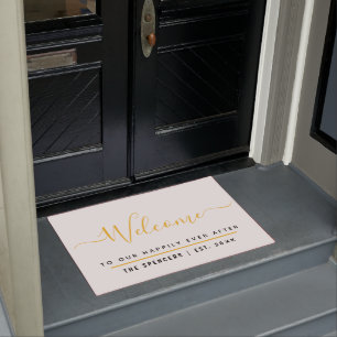 Happily Ever After Personalised Welcome Doormat