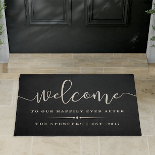 Happily Ever After Personalised Welcome Doormat
