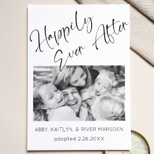 "Happily Ever After" Photo Adoption Announcement