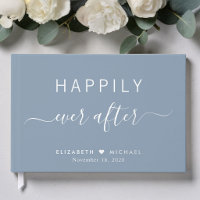 Happily Ever After Photo Dusty Blue Wedding