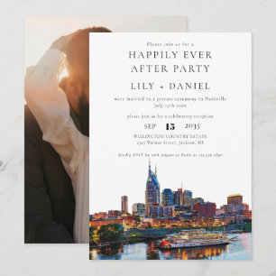 Happily Ever After Photo Nashville Wedding Invitation