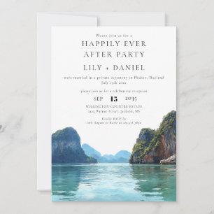 Happily Ever After Phuket Thailand Wedding Invitation