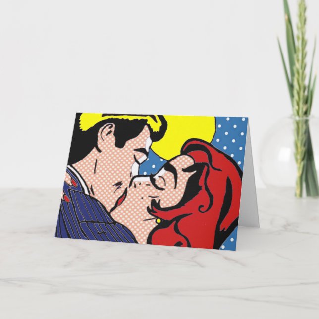 Happily Ever After Pop Art Greeting Card (Front)