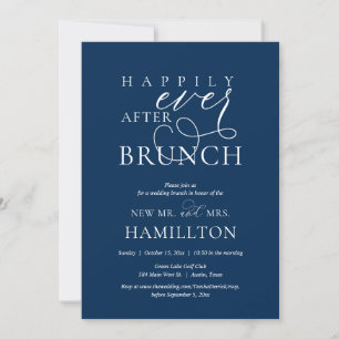 Happily Ever After Post wedding Brunch Celebration Invitation