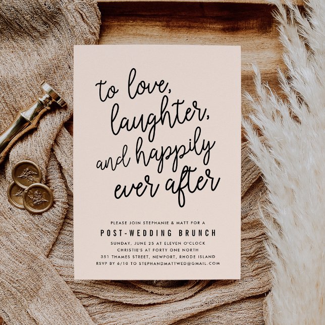 Happily Ever After Post Wedding Brunch Invitation (Creator Uploaded)