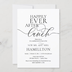 Happily Ever After Post wedding Lunch Celebration Invitation
