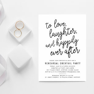 Happily Ever After   Rehearsal Dinner Invitation