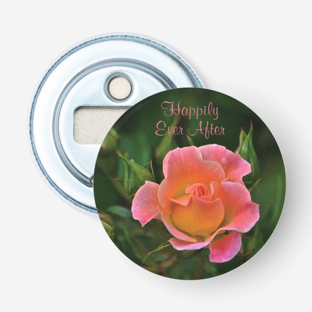 Happily Ever After Rose Bottle Opener (Front)