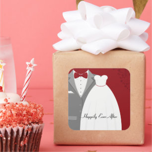 Happily Ever After Square Sticker