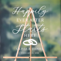 Happily Ever After Starts Here Custom Wedding