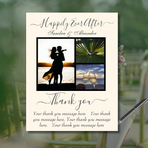 Happily Ever After Thank You Card  photo Wedding