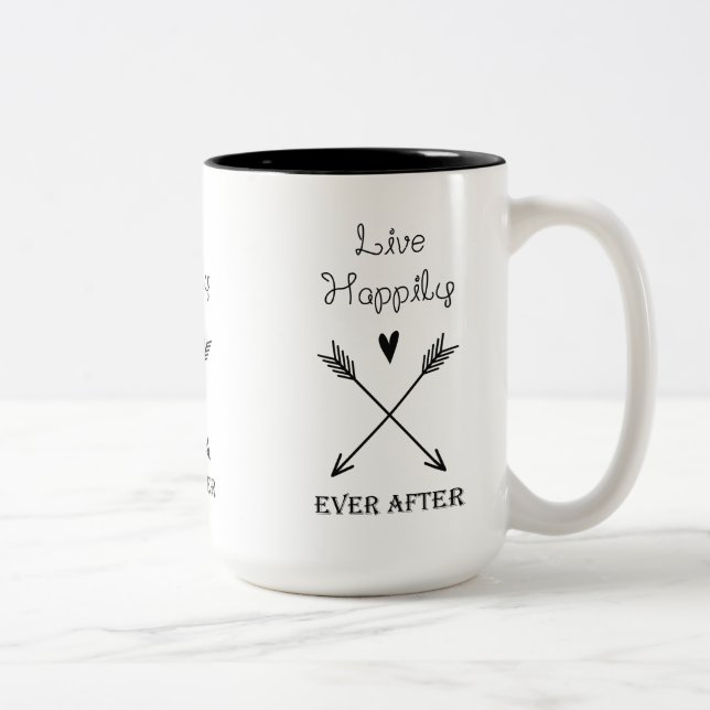 Happily Ever After Two-Tone Coffee Mug (Right)