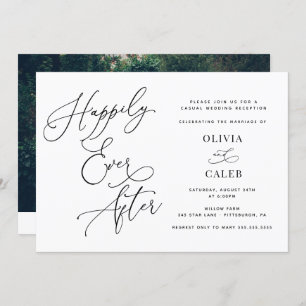 Happily Ever After Wedding Announcement/Reception Invitation