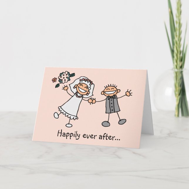 Happily Ever After wedding card (Front)