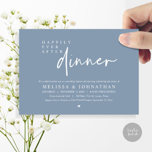 Happily Ever After Wedding Dinner Party Dancing Invitation