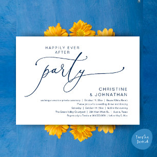 Happily Ever After Wedding Dinner Party Dancing Invitation