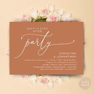 Happily Ever After Wedding Dinner Party Dancing Invitation