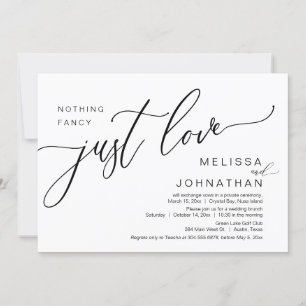 Happily Ever After Wedding Elopement Brunch Invitation